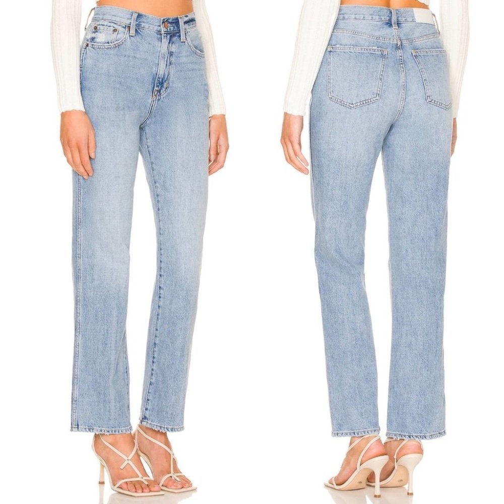 Pistola Cassie Super High Rise Straight Leg in April Showers 28